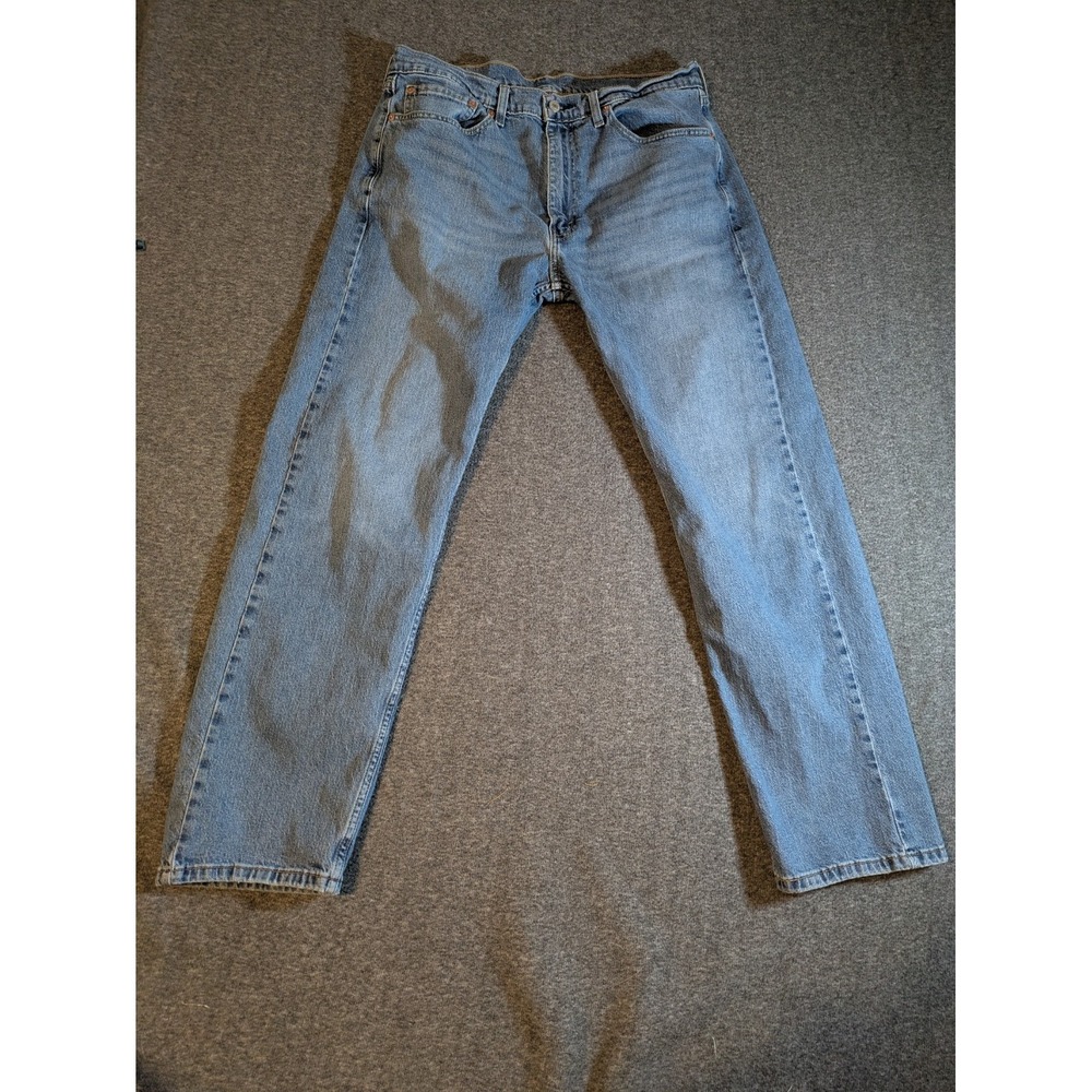 VTG Levis 505 Jeans Mens 36x32 Straight‎ Regular Light Wash Red Tag 90s